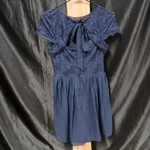 Navy blue with lace on top speechless navy blue size 7 dress - Picture 4 of 7